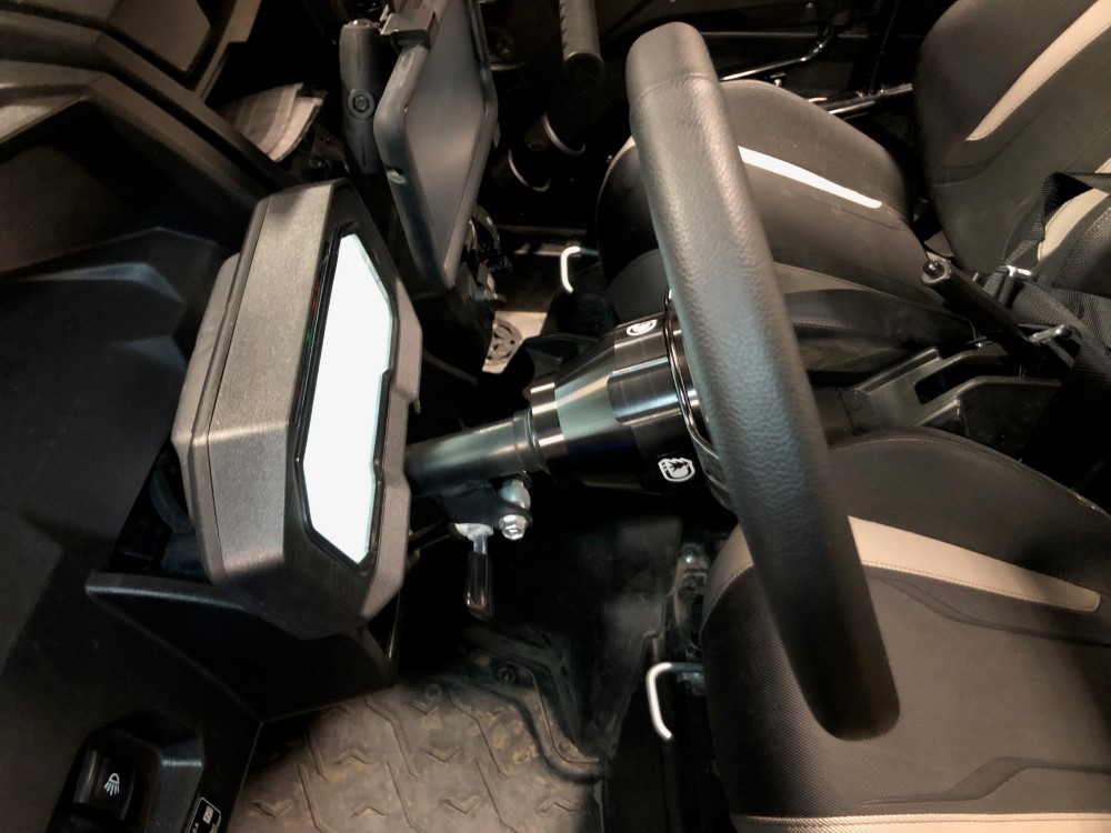 Kawasaki KRX & KRX4 1000 Leather Steering Wheel & Adapter Kit 